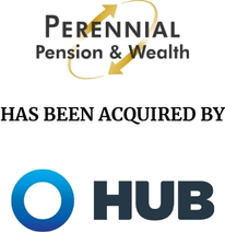 Announcement graphic for Hub International acquisition of Perennial Pension