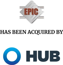Announcement graphic for Hub International acquisition of EPIC Retirement