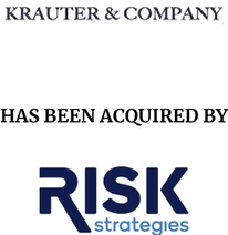 Announcement graphic for Risk Strategies Corp. acquisition of Krauter & Company LLC