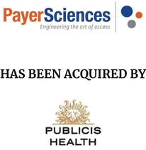 Announcement graphic for Publicis Health acquisition of Payer Sciences