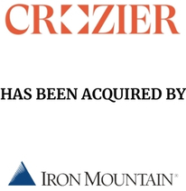 Announcement graphic for  Iron Mountain acquisition of Crozier Fine Arts