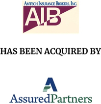 Announcement graphic for AssuredPartners acquisition of Amtech Insurance Brokers