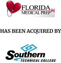 Announcement graphic for Southern Technical College acquisition of Florida Medical Prep