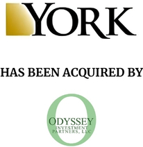 Announcement graphic for Odyssey Investment Partners LLC acquisition of York Insurance Services Group