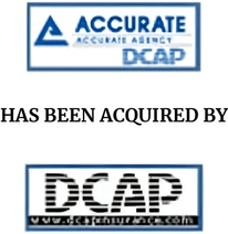 Announcement graphic for DCAP acquisition of Accurate Agency