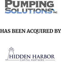 Announcement graphic for Hidden Harbor Capital Partners acquisition of Pumping Solutions Inc.