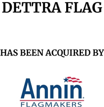 Announcement graphic for Annin Flagmakers acquisition of Dettra Flag