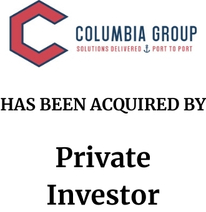 Announcement graphic for Private Investor acquisition of Columbia Container Services