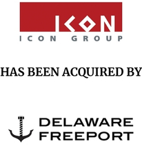 Announcement graphic for Delaware Freeport acquisition of The Icon Group