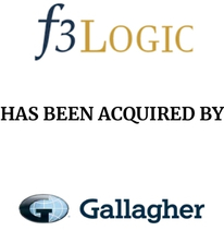 Announcement graphic for Arthur J. Gallagher & Company acquisition of f3 Logic