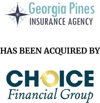 Announcement graphic for Choice Financial Group acquisition of Georgia Pines Agency