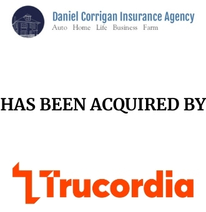 Announcement graphic for PCF Insurance Services acquisition of Daniel Corrigan Insurance Agency
