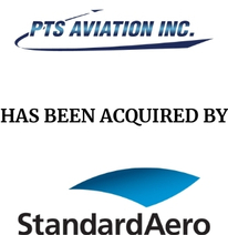 Announcement graphic for StandardAero acquisition of PTS Aviation