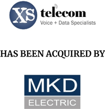 Announcement graphic for MKD Electric acquisition of XS Telecom