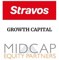 Announcement graphic for MidCap Equity Partners acquisition of Stravos Education
