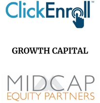 Announcement graphic for MidCap Equity Partners acquisition of ClickEnroll