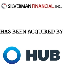 Announcement graphic for Hub International Limited acquisition of Silverman Financial