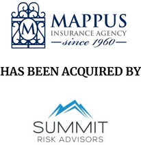 Announcement graphic for Summit Risk Advisors acquisition of Mappus Insurance Agency Inc.