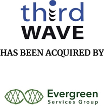 Announcement graphic for Evergreen Services Group acquisition of Third Wave Business Systems