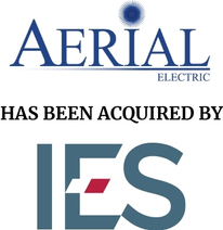 Announcement graphic for IES Holdings acquisition of Aerial Electric
